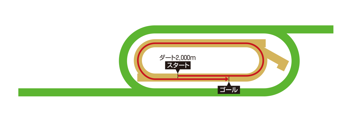 メイダン競馬場 コース図