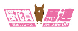 桜花賞馬連 阪神11レース 5%上乗せUP