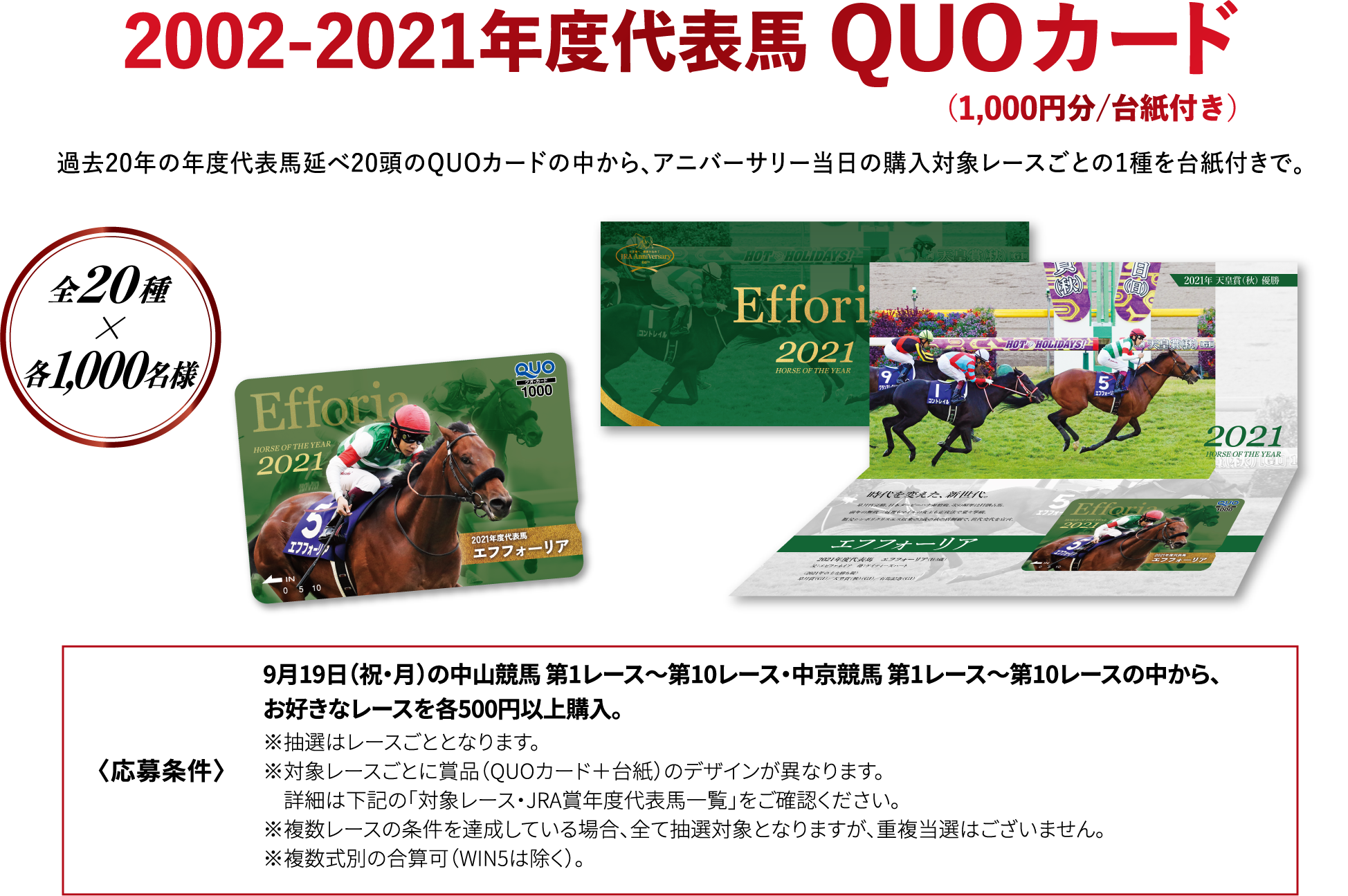 2002-2021Nx\n QUOJ[hi1,000~/䎆tj ߋ20N̔Nx\n20QUOJ[h̒AAjo[T[̍wΏۃ[XƂ̂P䎆tŁB