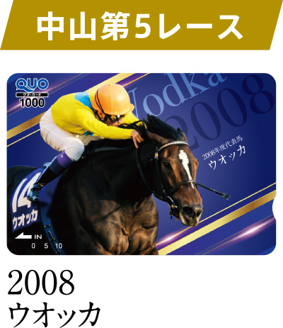 中山 第5レース 2008 ウオッカ