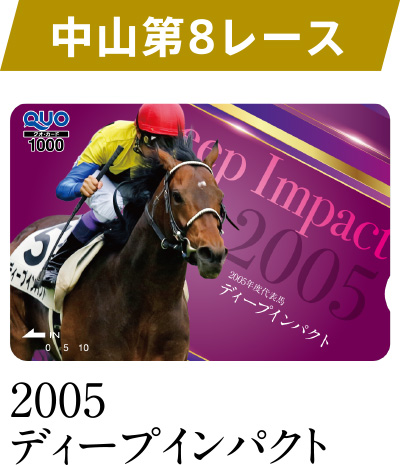 中山 第8レース 2005 ディープインパクト