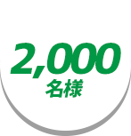 2,000名様