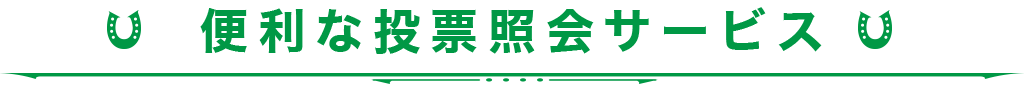 便利な投票照会サービス