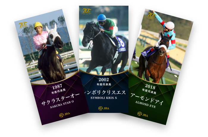 年度代表馬ガチャ　壁紙イメージ