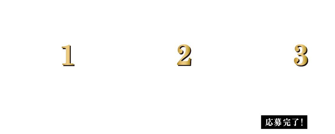 応募は簡単3ステップ！ STEP1 即PATなどJRAインターネット投票会員にお申し込み！ STEP2 即日加入OK！Club JRA-Netにログインし、クイズに答えてエントリー！ STEP3 各賞それぞれの対象レースを500円以上ご購入！応募完了！